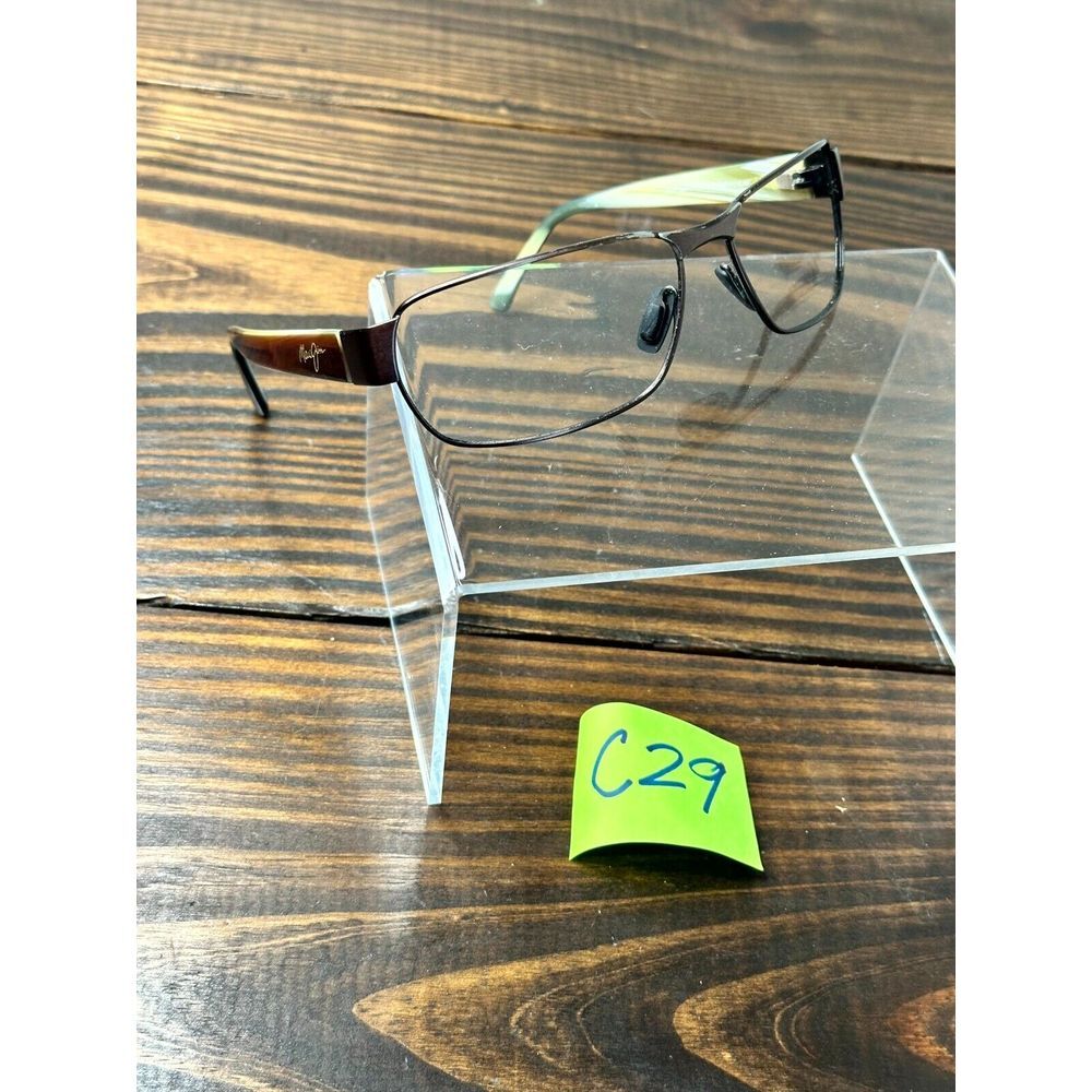 Maui Jim Coral MJ-249-19M Men's Brown Rectangular Full Rim Sunglasses Frame